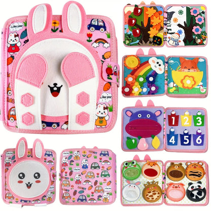 Montessori Soft Cloth Book Baby 3D Educational Toy Color Cognitive First Book