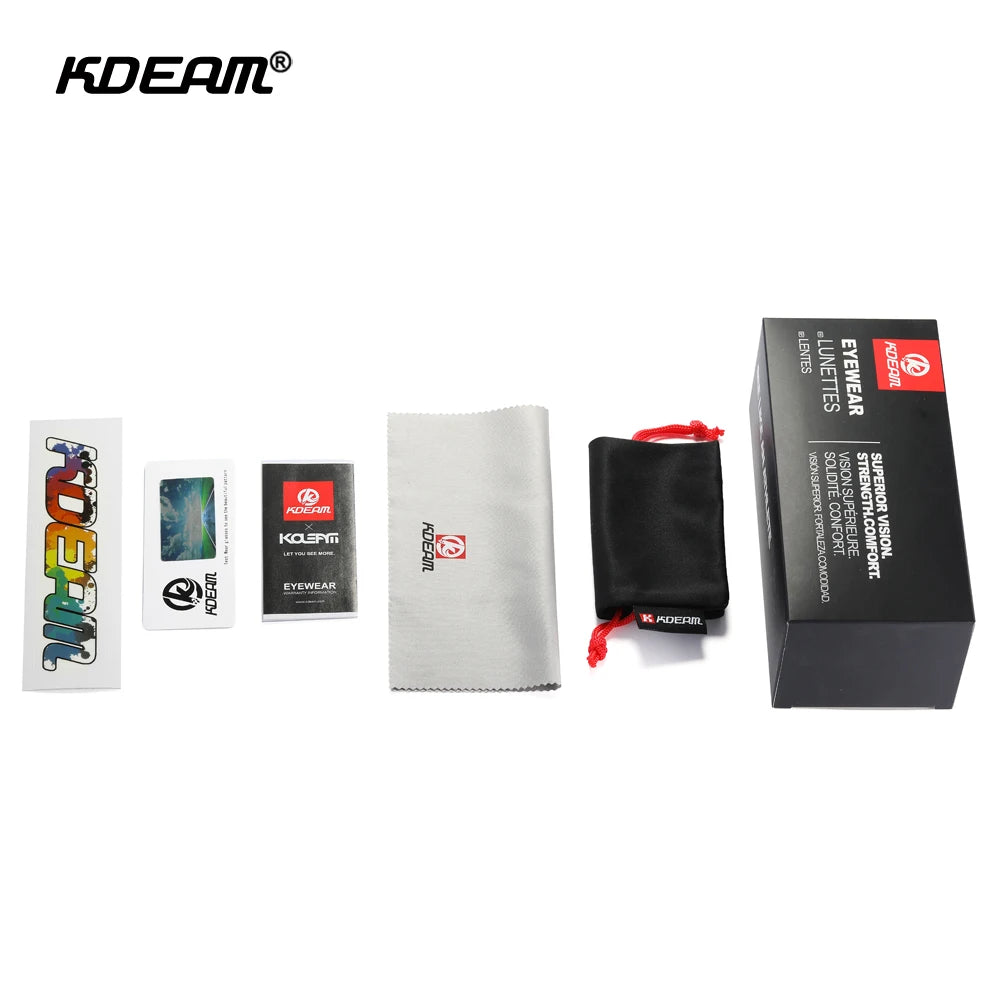 KDEAM KD332 Polarized Mirrored Sunglasses Unisex Square Pink Flash Lens