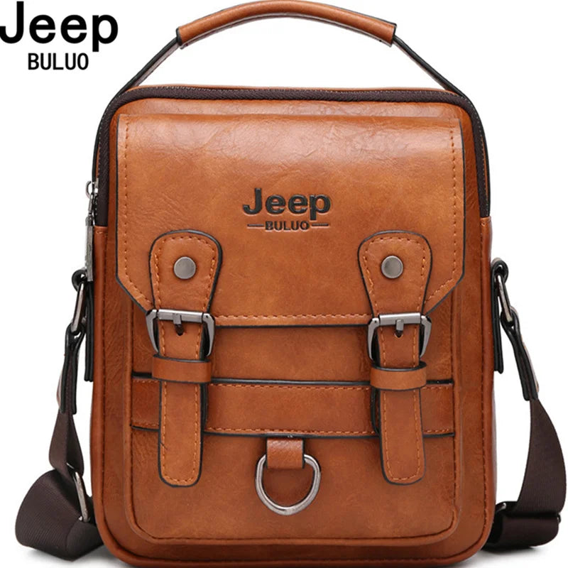 JEEP BULUO Executive Pro Leather Shoulder Bag