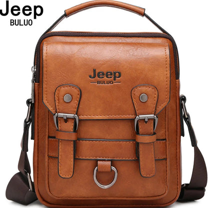 JEEP BULUO Executive Pro Leather Shoulder Bag