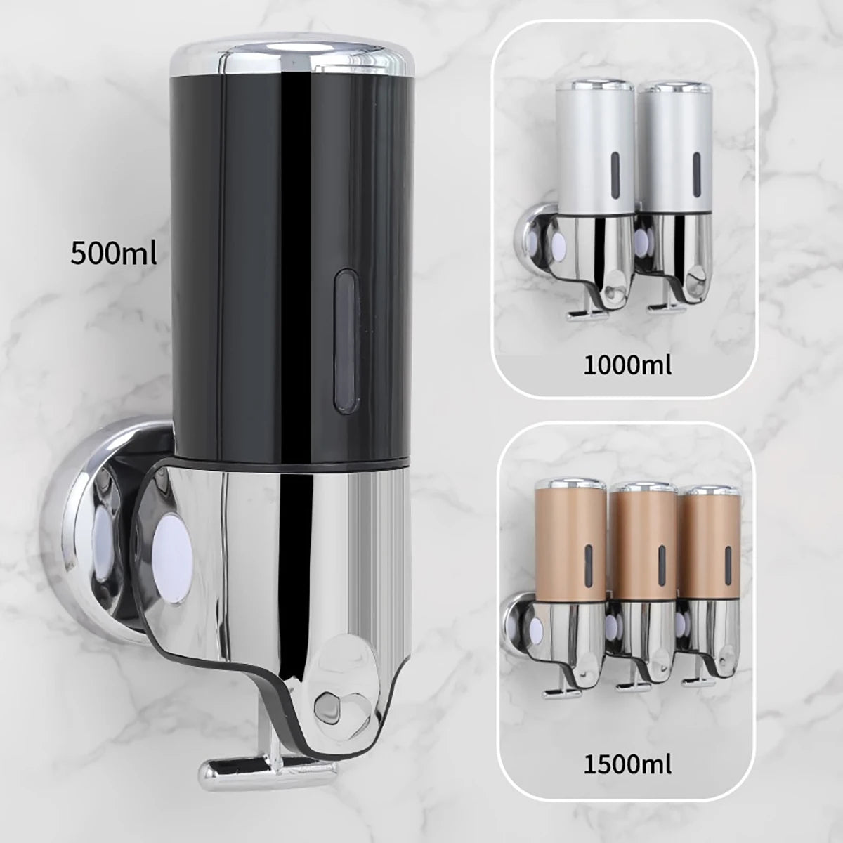 Refillable Wall Soap Dispenser – Bathroom and Toilet Essentials