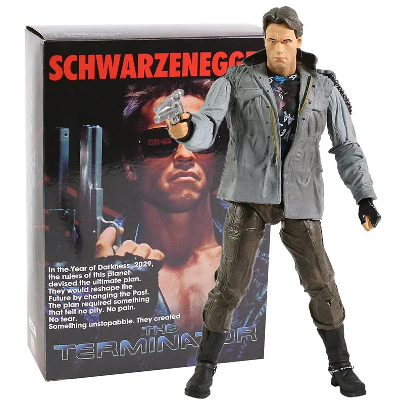 Terminator 2 T-800 NECA Action Figure 7" Arnold Schwarzenegger Collectible Model